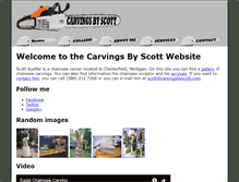 Tablet Screenshot of carvingsbyscott.com